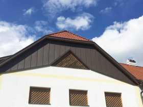 Stehfalzfassade stucco braun P.10